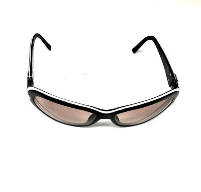 Gafas de sol Salvatore FERRAGAMO de colección, 2083-B, negras con marco blanco, Italia Foto 1 de 4