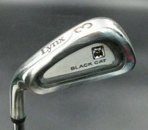 Left Handed Lynx Black Cat 3 Iron Regular Steel Shaft Lynx Grip - Picture 1 of 4