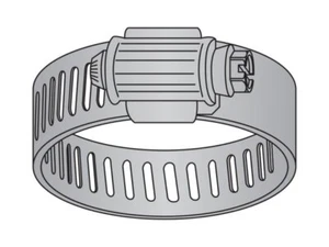 Hose Clamp Worm Gear GP HD SAE #12 All 300 Stainless Steel (10 Pieces) - Picture 1 of 1