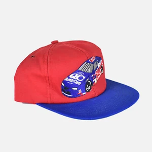 VTG Dale Jarrett Robert Yates Race Car Blockhead Motorsport NASCAR Snapback Hat - Imagen 1 de 5