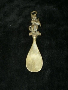 Antiker Vintage Messing Löffel Katze & Geige wunderschön - Bild 1 von 3