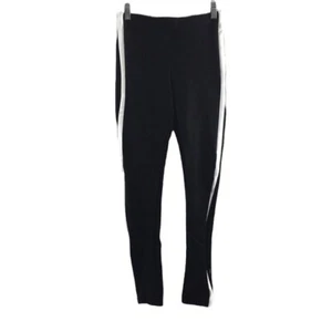 Zara Trafaluc Black White Tuxedo Stripe Skinny Pants Womens Small Ponte Knit - Picture 1 of 10