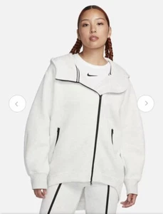 NWT $165 Nike Sportswear Tech Fleece WMNS Sz 3XL Oversized Full-Zip Hoodie Cape - Picture 1 of 8