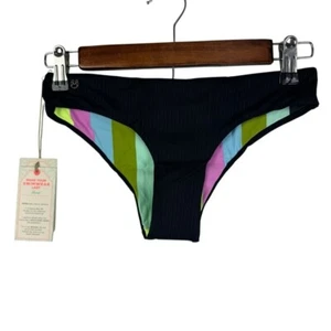 Maaji schwarz & mehrfarbig wendbar dehnbar Schwimmen Bikinihose Damen XS NEU - Bild 1 von 12