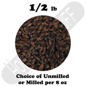 BLACK BARLEY 500°L Homebrew Beer Dark Malt Choose Unmilled or Crushed 1/2 Pound - Picture 1 of 2