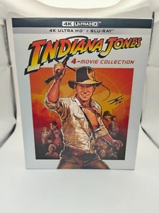 Indiana Jones 4 Movie Collection 4K UHD Box Set Quadrilogy Blu-Ray - Picture 1 of 1