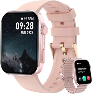 Smartwatch Damen Telefonfunktion Armbanduhr Sportuhr für iPhone Samsung Huawei - Bild 1 von 7