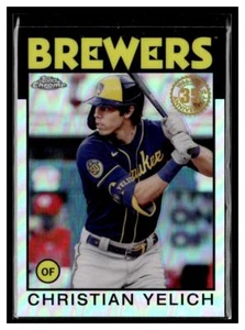 2021 Topps Chrome #86BC-7 Christian Yelich - Picture 1 of 2