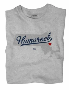 Humarock Massachusetts MA Mass T-Shirt MAP - Picture 1 of 6