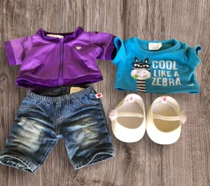 Build A Bear BAB. Lording Lote Jeans Chaqueta Top Zapatos - Imagen 1 de 5
