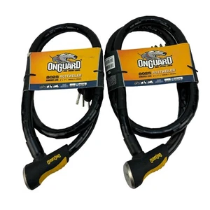 Pair of OnGuard 8025 Rottweiler Armored Locks High Security 6' x 1" - Picture 1 of 4