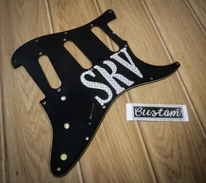 Hecho a pedido Stevie Ray Vaughan SRV reliquia golpeador placa rascadora y pegatinas - Imagen 1 de 3