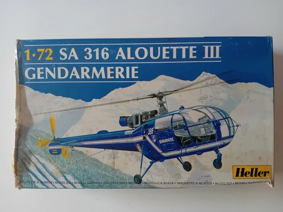 S.A. 316 Alouette Gendarmerie Heller 1/72 - Immagine 1 di 1