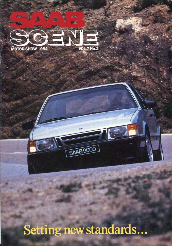 Saab Scene 99 90 900 9000 UK market full colour magazine brochure 1984 - Image 1 of 1
