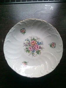 Vohenstrauss Johann Seltmann Bavaria Germany Obstschale Rosen Goldrand 20 cm D - Bild 1 von 5