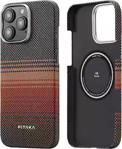 PITAKA Magnetic Case for iPhone 16 Pro Lightweight and Slim Aramid Fibre Protect - Zdjęcie 1 z 8
