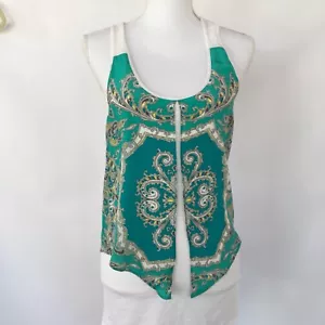 Top sin mangas de seda Leifnotes Anthropologie separada de cachemira talla S pequeña - Imagen 1 de 6