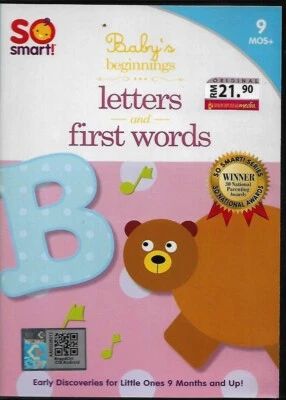 So Smart Baby's Beginnings Letters First Words DVD For 9 Months Up Free Ship - Image 1 of 4