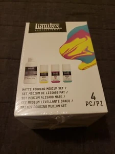 Liquitex Professional Matte Pouring Medium Set 4pcs (1-8oz 3-2oz) - Picture 1 of 5