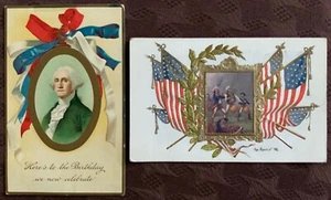 Postcards,Set/2,Patriotic,George Washington,Spirit of ‘76,1909,Divided,Vintage - Picture 1 of 24