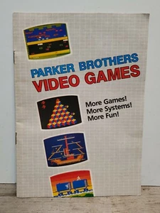 Folleto de ventas de videojuegos vintage Parker Brothers 1982 Atari Intellivision - Imagen 1 de 5