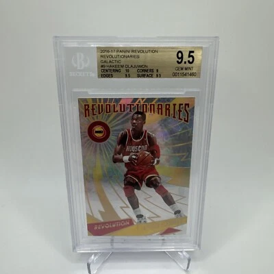 Hakeem Olajuwon 2016-17 Panini Revolution #9 Revolutionaries Galactic BGS 9,5 Foto 1 de 2