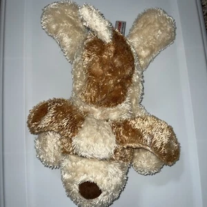 Aurora Scruff the Hound Dog Tan Brown Puppy Hand Puppet 14" - Picture 1 of 6