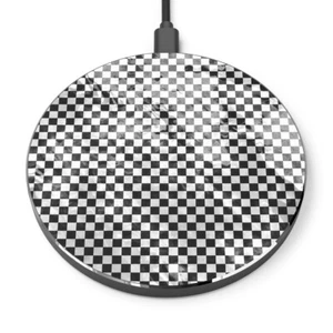 Wireless Charger "Textured Checks" works with latest Androids and iPhones - Picture 1 of 5