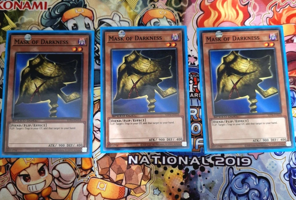 YU-GI-OH! Speed Duel ! 3x Mask Of Darkness STP4-EN016  Near Mint  - Image 1 of 1
