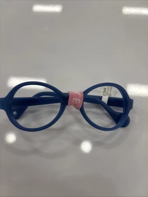 Miraflex Italy BABY LUX D 38-12 Navy Blue Full Rim Eyeglasses Frame BU20 - Image 1 of 2