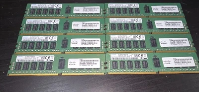 LOTE de 8 - Memoria RAM de servidor Samsung 8 GB 1Rx4 PC4-2400T-RC1 M393A1G40DB1-CRC Foto 1 de 2