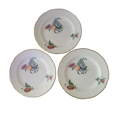 Juego de 3 platos vintage Wedgwood Colonial Sprays Bone China Williamsburg 81/4" Foto 1 de 4