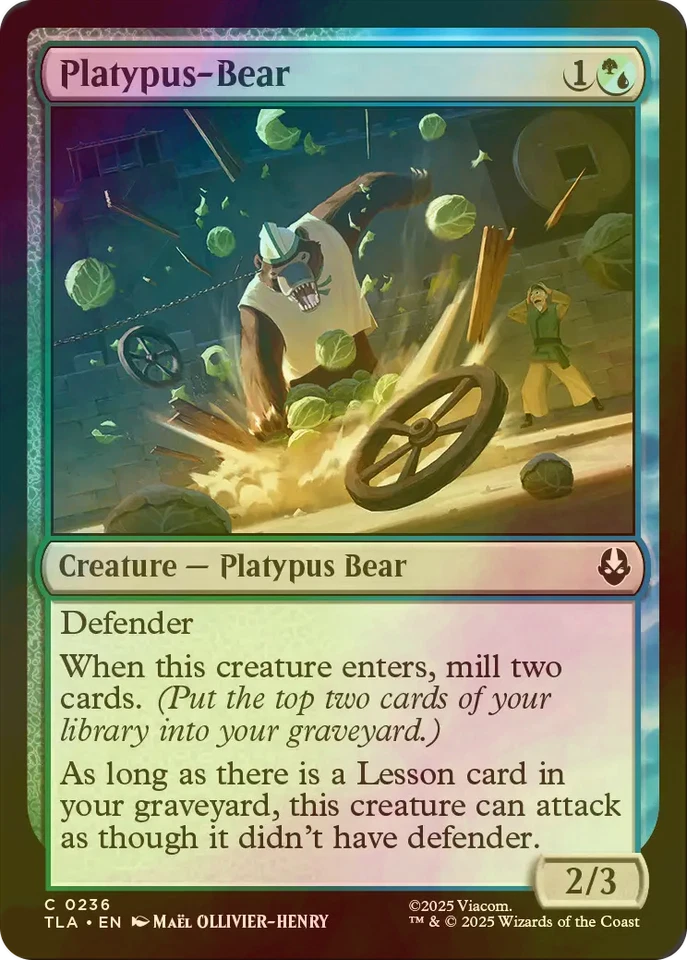 MTG FOIL Platypus-Bear English TLA - Image 1 of 1