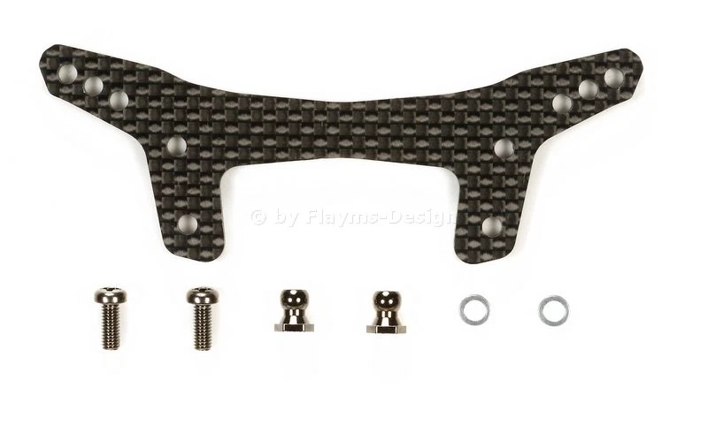 Carbon Dämpferbrückenset für Tamiya DT-03 verstärkt vorne - Bild 1 von 1