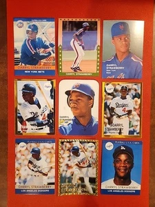 Darryl Strawberry BELLE 9 CARTE ⚾️ LOTTO STRANO New York Mets / Los Angeles Dodgers - Foto 1 di 3