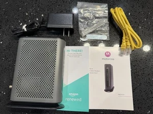 MOTOROLA 16 X 4 CABLE MODEM 686 Mbps MODEL MB7420 AMAZON REFURBISHED - Picture 1 of 5