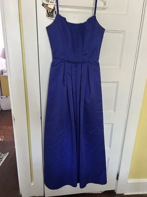 Vestido Formal Largo Azul Jessica McClintock Talla 9/10 Sin Tirantes Baile de graduación Y2K Foto 1 de 4