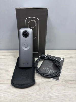 Ricoh Theta v 360° 4K Spherical Camera Metallic Grey In Good Working Condition - Image 1 of 4