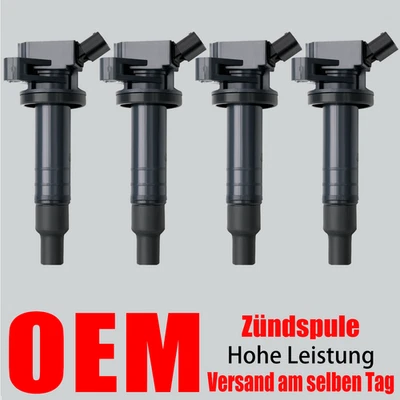 4x OEM Zündspule Zündeinheit Zündkerze für Toyota Corolla Celica Avensis Citroën - Bild 1 von 4