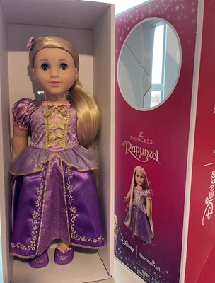 NUEVO EN CAJA Muñeca Disney Princesa X American Girl Rapunzel Play Series 18” Largo Rubia Foto 1 de 4