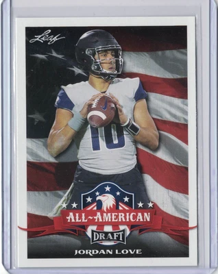2020 Leaf Draft All-American Jordan Love RC #71 - Image 1 of 2