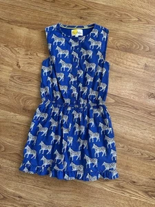 Mini Boden Girl’s ZEBRA Print Shorts Romper 8 years Royal Blue - Picture 1 of 12