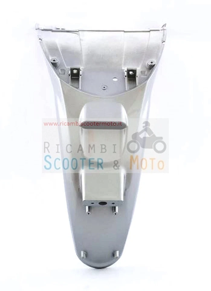 Codino Paraspruzzi Posteriore Originale Malaguti Ciak 100 Argento Lucido 6318287 - Immagine 1 di 1