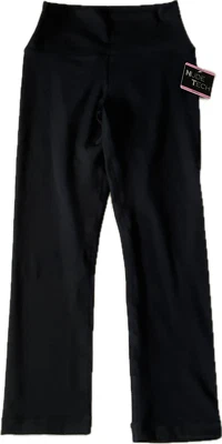 Leggings capri Nude Tech para mujer talla pequeña negros tiro alto elásticos Foto 1 de 4