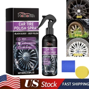 Waterproof Car Tire Polish Spray Cleaning Tire Constant Brightness Tire - Picture 1 of 10