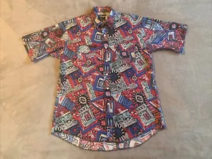 Vintage Wrangler Cowboy Cut X-Long Tails Button Up Shirt Mens 16.5 XL Aztec AOP - Picture 1 of 4