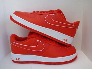 RETRO Nike Air Force 1 Low  MEN'S Picante Red White Picante Red Size 10.5 - Picture 1 of 8