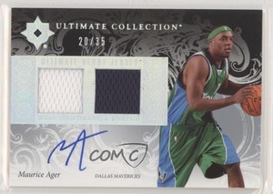 2006-07 Ultimate Collection Debut Jersey /35 Maurice Ager #UD-MA Rookie Auto RC