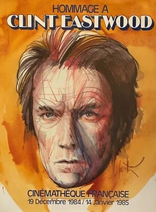 ORIGINAL 1984 FRENCH CLINT EASTWOOD POSTER 21 1/2" X 16" NEW COND. ROLLED - Picture 1 of 1
