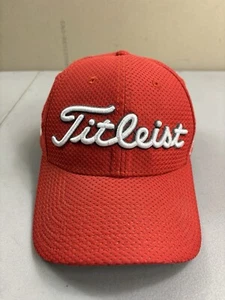 Sombrero de Golf Titleist Naranja Edición Tour Pro V1 FJ Foot Joy Ajustado S/M Flex Fit Malla - Imagen 1 de 9